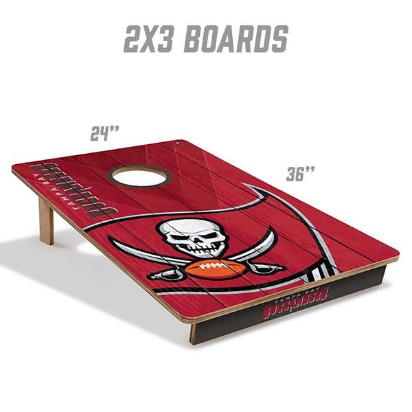 Tampa Bay Buccaneers NFL Tailgate Cornhole Board Set