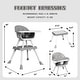 preview thumbnail 17 of 26, 8 in 1 Convertible High Chair for Babies & Toddlers Table Chair Set