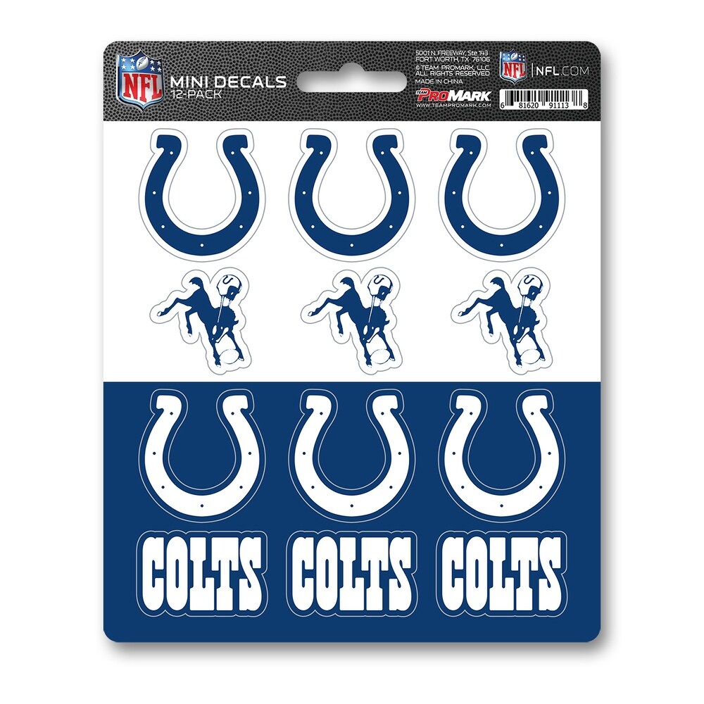 NFL – Indianapolis Colts 12 Piece Mini Decal Sticker pack (Universal – Universal – Universal)