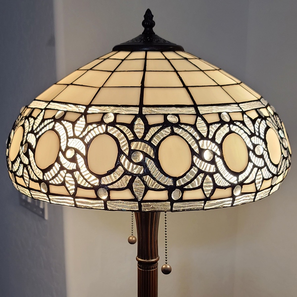 Standing tiffany style lamp on sale