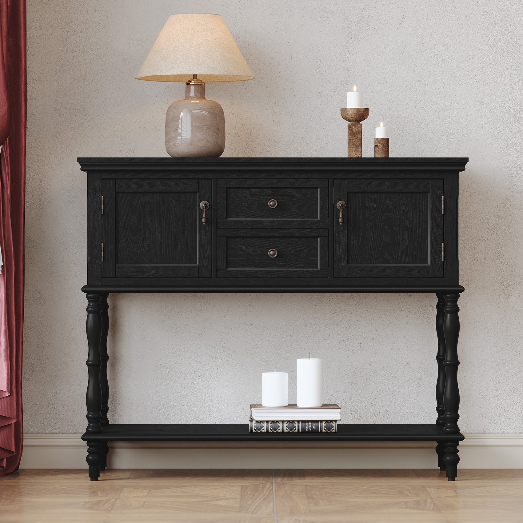 Farmhouse Wood Console Table