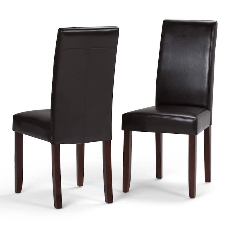 WYNDENHALL Normandy Transitional Parson Dining Chair (Set of 2) - 18.1"w x 18.5" d x 39.4" h