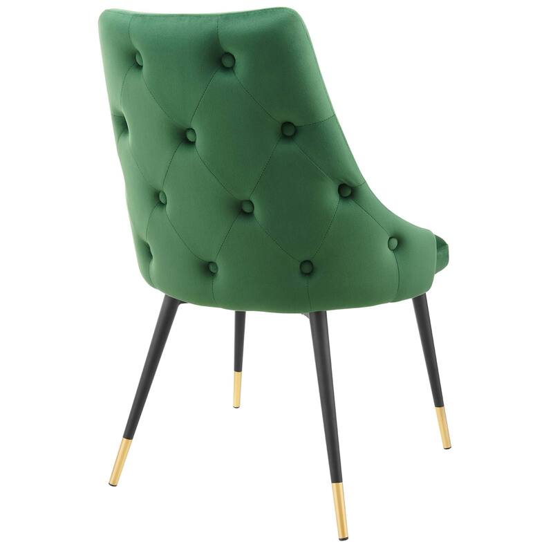 Modway Adorn Dining Side Chair Performance Velvet in Navy, Set of 2