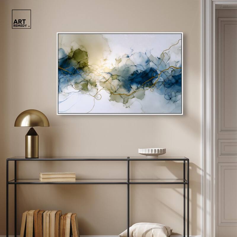Fluid Geode Canvas by Art Remedy