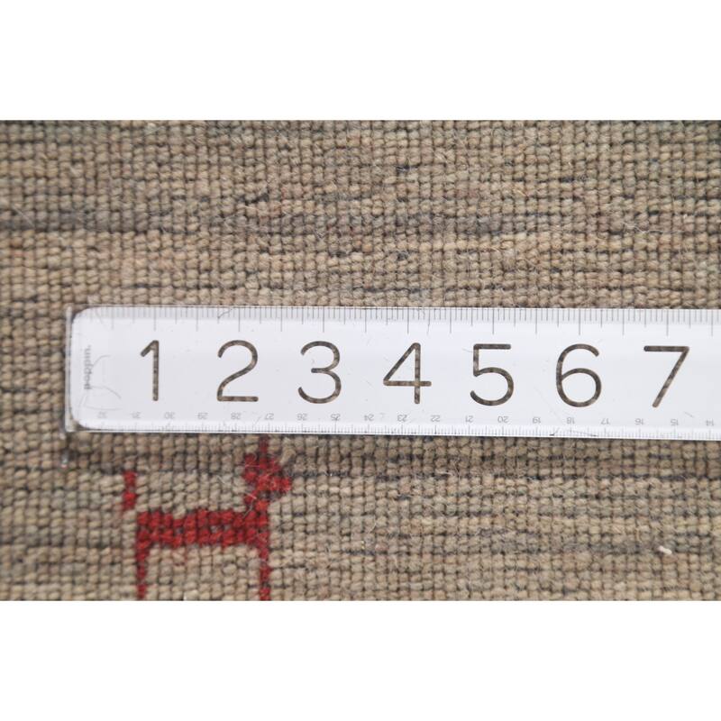 Little Animals Tribal Gabbeh Indian Accent Rug Handmade Wool Carpet - 2'9"x 4'11"