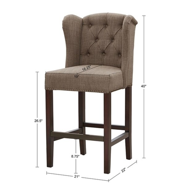 Tufted lydia upholstered counter on sale stool