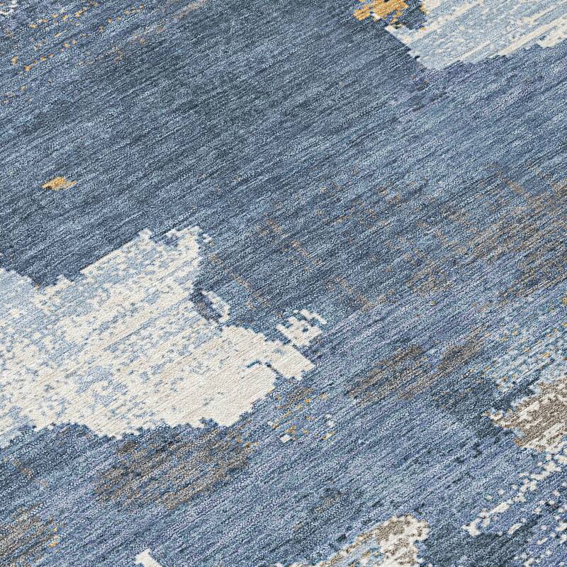 Machine Washable Indoor/ Outdoor Abstract Casual Chantille Rug