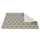 preview thumbnail 4 of 3, Damask Soft Modern Reversible Rug - 96in L X 55in W