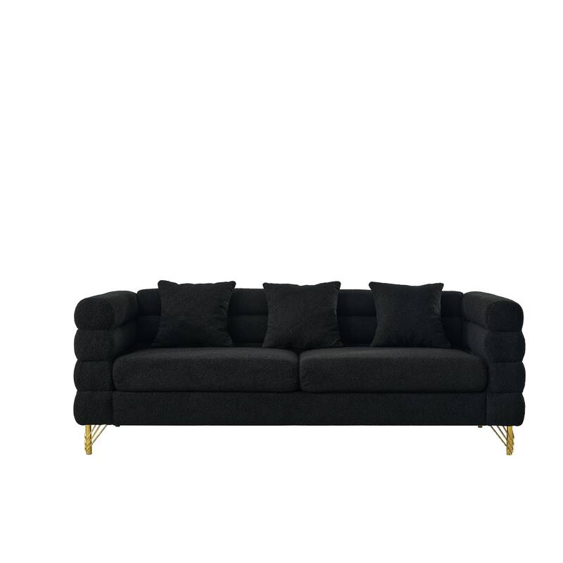 3+2 Sofa Combination - Comfortable Teddy Fabric with Fast Delivery