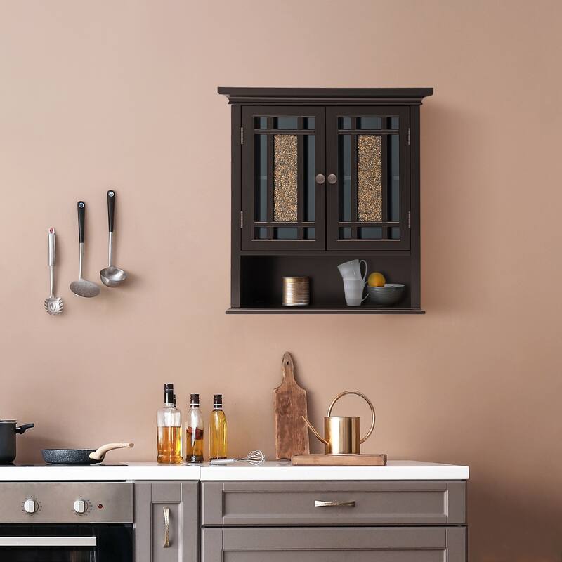 Teamson Home Windsor Two-Door Removable Wall Cabinet - 7"L x 22"W x 24"H