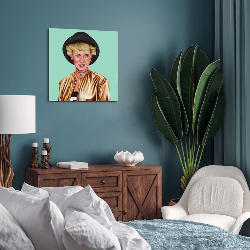 Empire Art Direct Hip Princes Diana Printed Tempered Glass Wall Art - Multi-Color