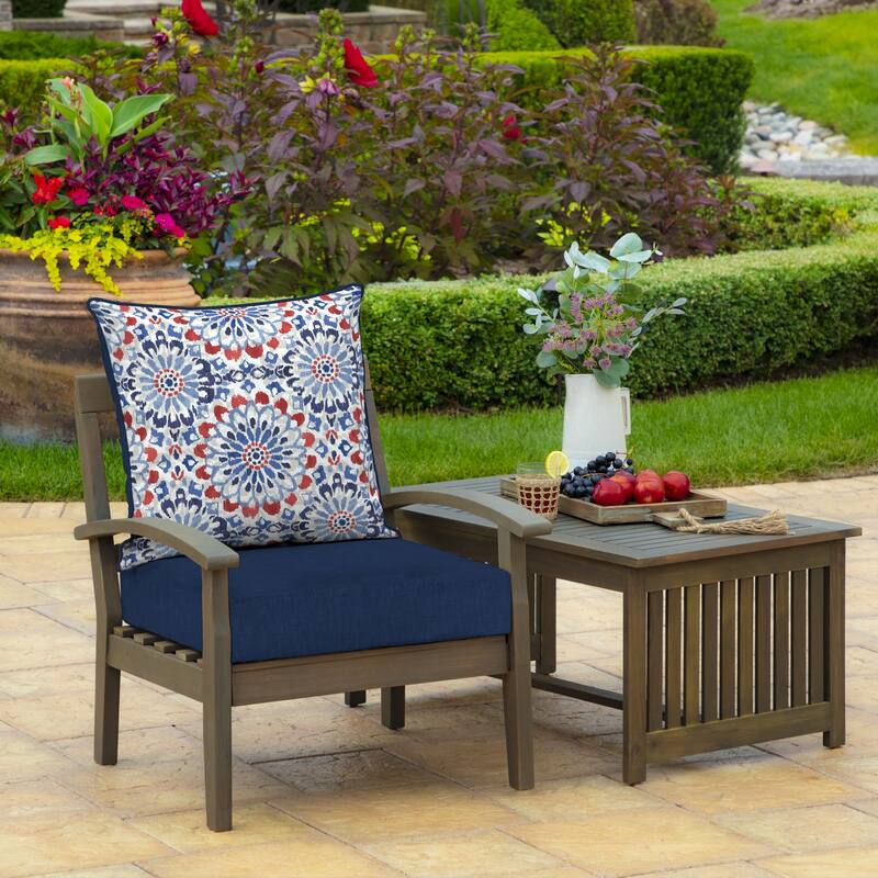 ARDEN Outdoor Foam Deep Seat Cushion Set, 22 in x 24 in