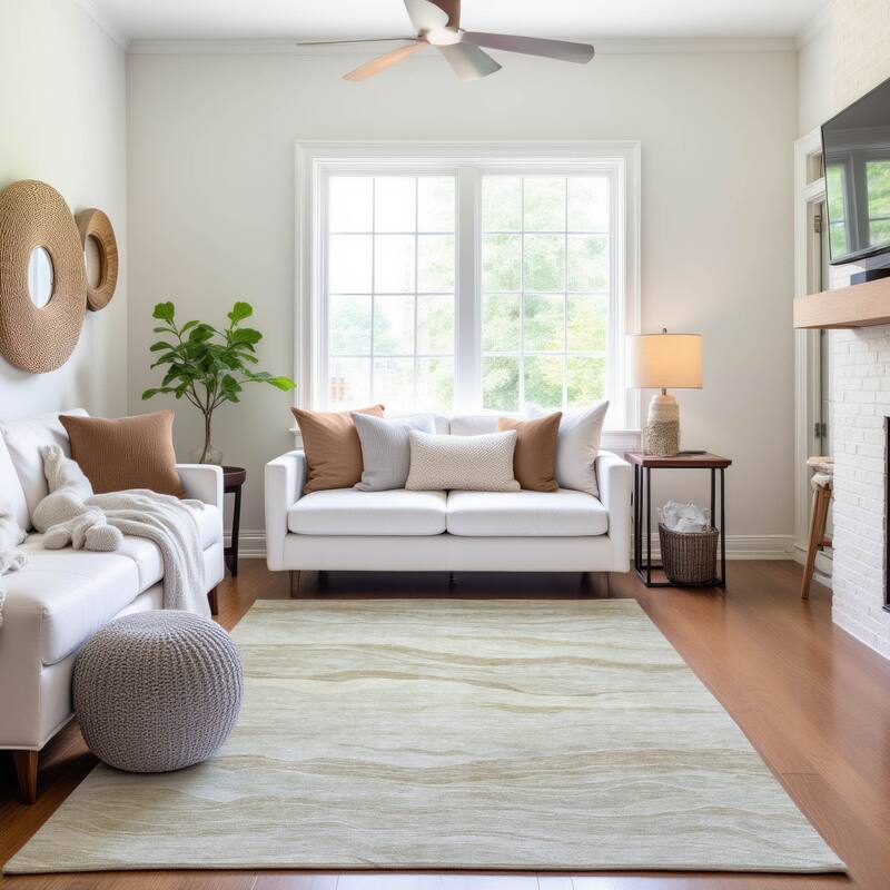 Premium Washable Super Soft Modern Waves Mayfield Rug