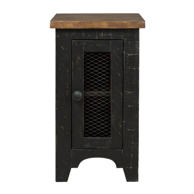 Valebeck Black/Brown Casual Chair Side End Table