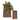 Set of 2 Brown Rustic Hanging Wall Pocket Baskets 18"