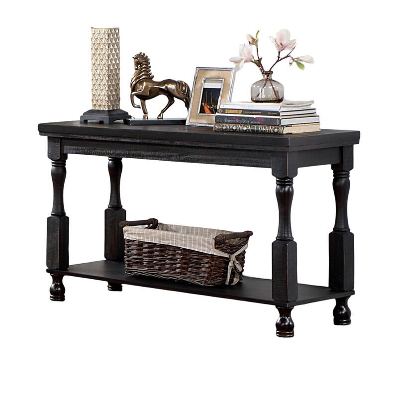1pc SOFA TABLE Open Bottom Shelf Plank Style Table Top