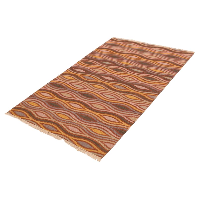Ankara Brown Kilim 5'0" x 8'0" - 5'0 x 8'0
