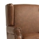 preview thumbnail 11 of 21, 2 Set Modern Vegan Leather Wing Back Armchair