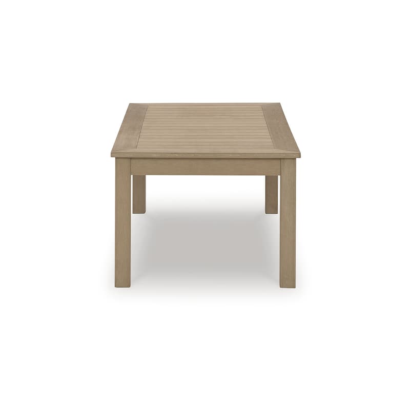 Signature Design by Ashley Hallow Creek Driftwood Outdoor Coffee Table - 48.75" W x 24.13" D x 18.13" H