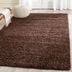 preview thumbnail 113 of 197, SAFAVIEH Laguna Shag Verdiana Solid Color 2-inch Thick Rug. 3' x 5' - Brown - Rectangle
