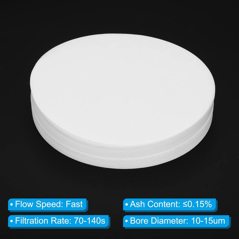 200Pcs 11cm Qualitative Filter Paper Circles, Fast Speed Round Lab Paper