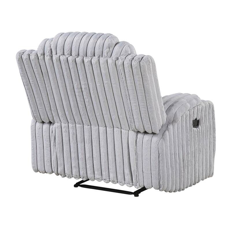 Brynda 38" Corduroy Manual Reclining Chair with Cup Holders