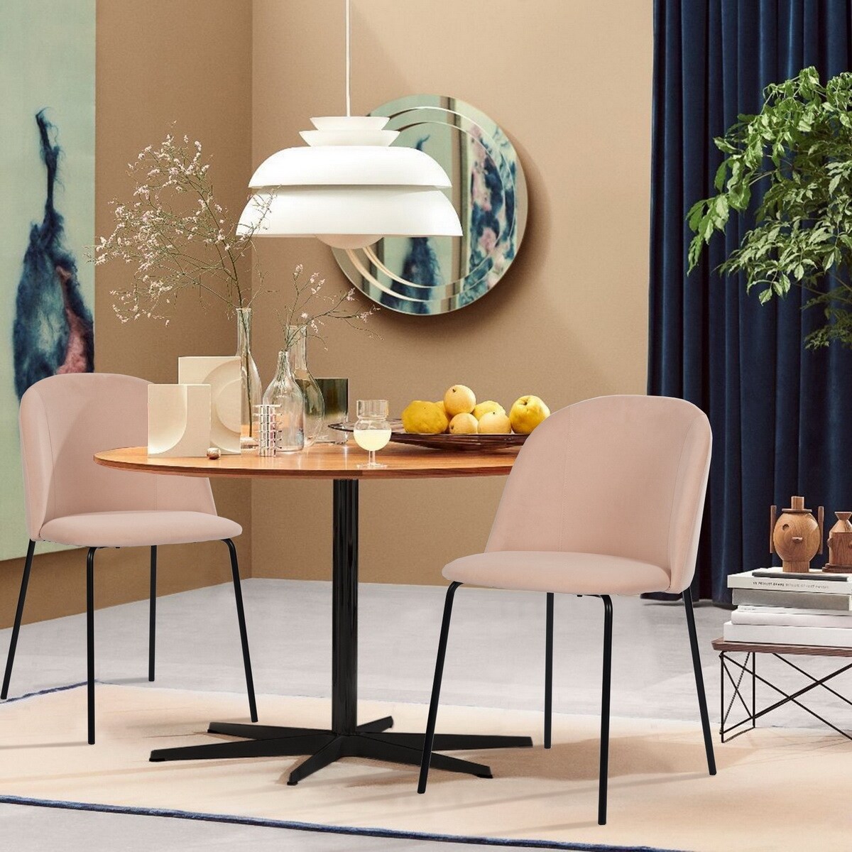 Contemporary fabric shop dining chairs