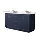 Option Dark Blue / White Quartz Top / Brushed Nickel