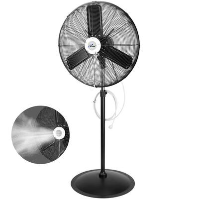iLIVING 30" Pedestal Outdoor Oscillating Fan with Misting Kit 8400 CFM