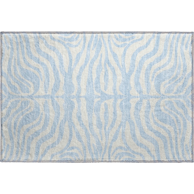 Premium Washable Super Soft Zebra Print Mayfield Rug