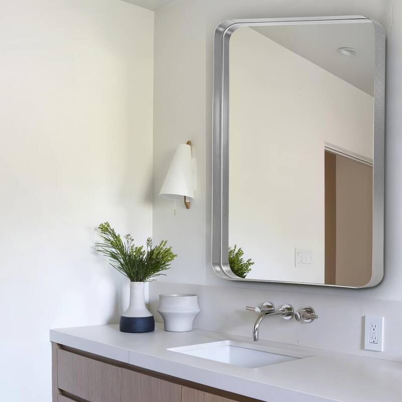 Modern Deep Frame Wall-Mounted Vanity Rectangle Mirror