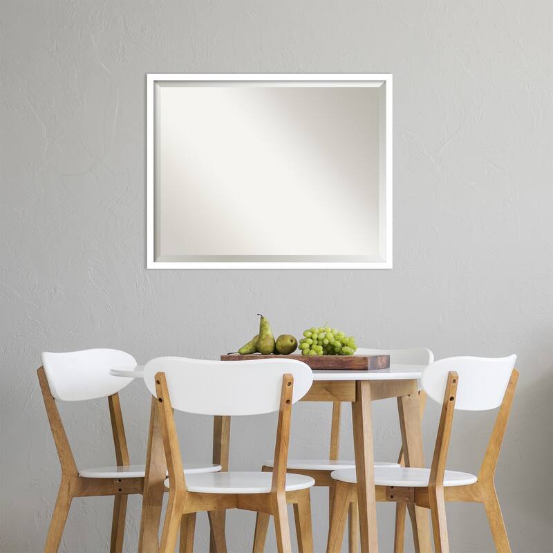 Beveled Wood Wall Mirror - Svelte Frame