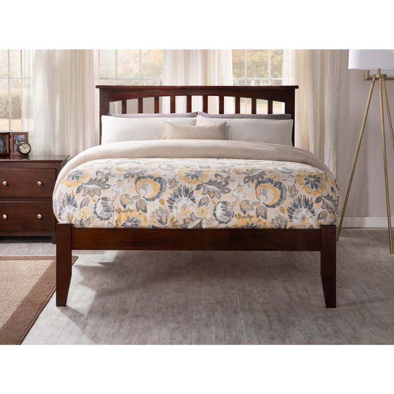 Platform Bed - Stylish Design Slats & Elegant Headboard - Modern Bedroom Furniture
