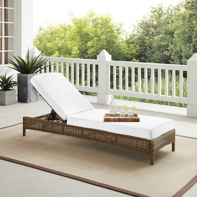 Crosley Bradenton Outdoor Wicker Chaise Lounge - Sunbrella