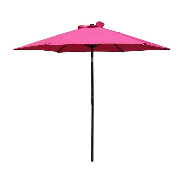 International Caravan St. Kitts 8-foot Crank-and-Tilt Patio Umbrella