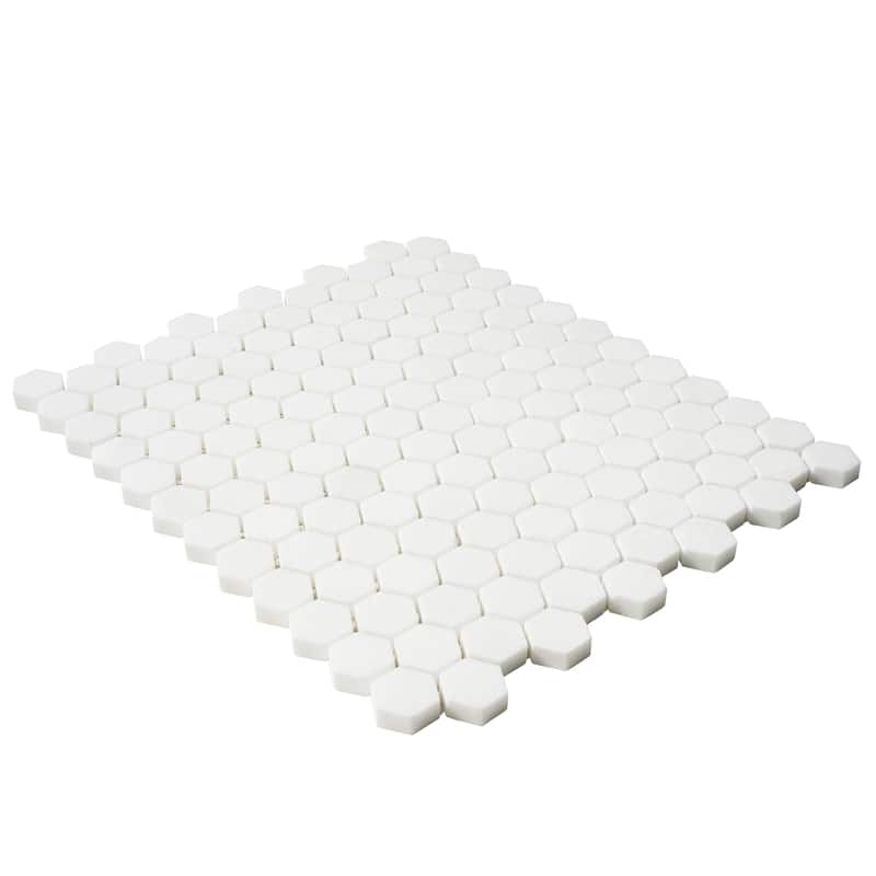 Thassos Marble 1" x 1" Honeycomb Polished Mosaic Tile