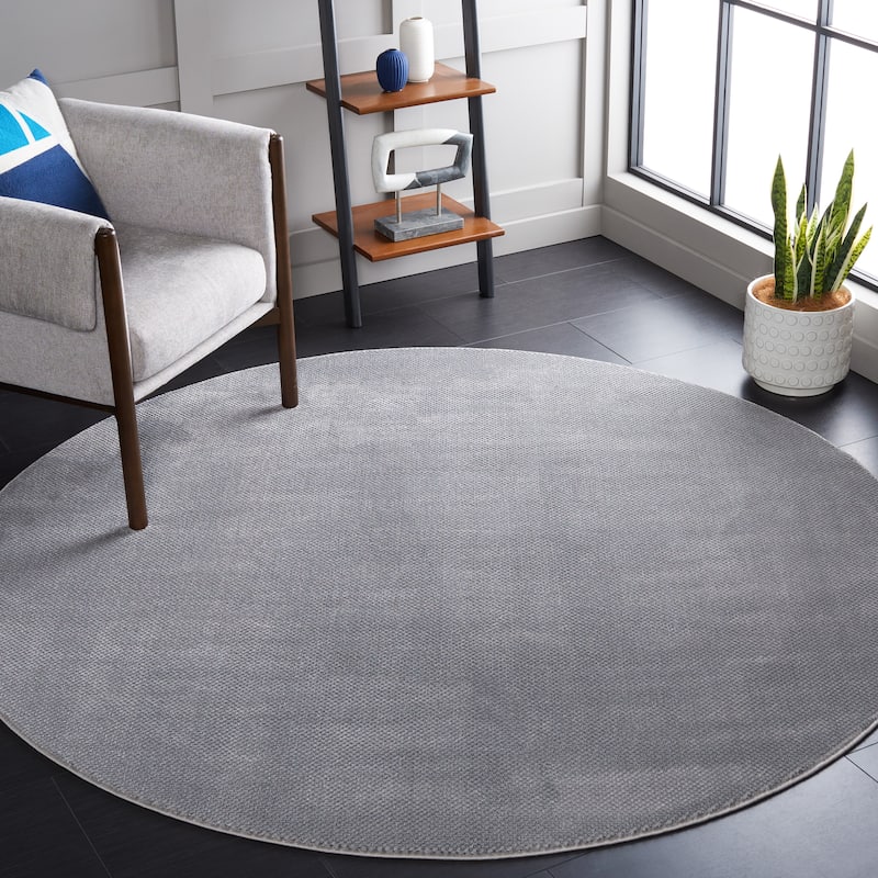 SAFAVIEH Continental Jilly Modern Rug - 6'7" Round - Dark Grey