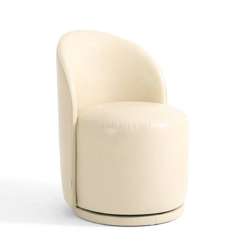 UIXE Modern Upholstered Swivel Armless Side Dining Chairs
