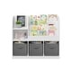 preview thumbnail 19 of 18, White Kids Bookcase Display Stand with 3 Drawers,Toy Storage