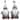 Set Of 2 Standing Gnome Santas With Fur Body And Beard Christmas Decor