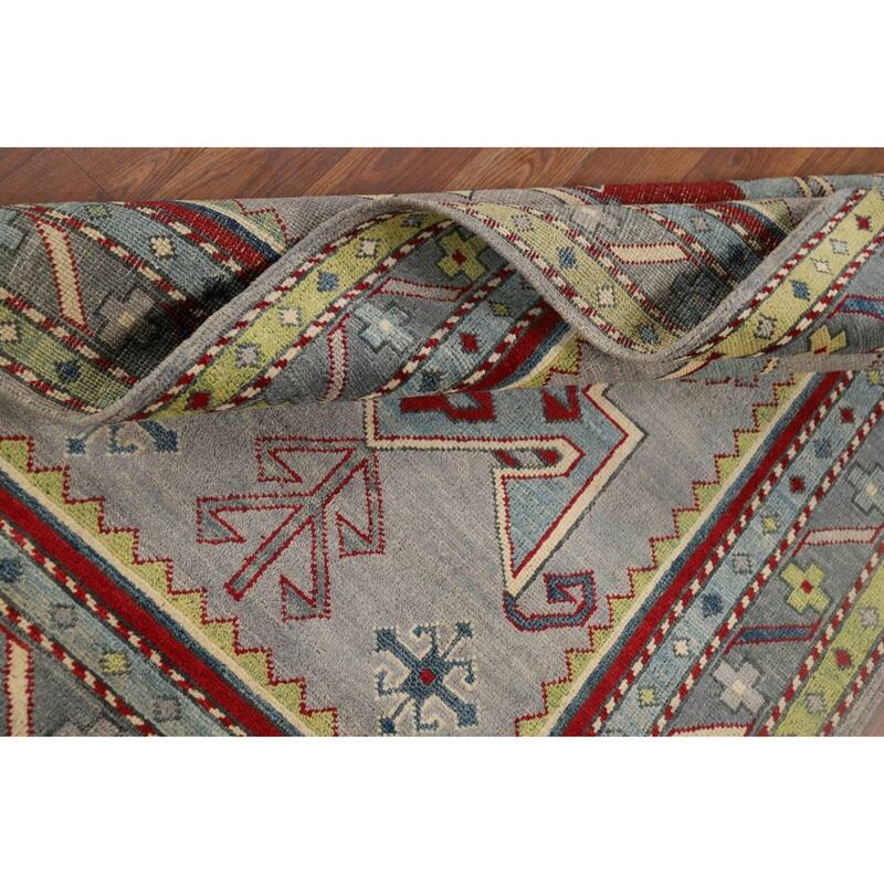 Kazak Accent Rug Oriental Handmade Wool Carpet - 3'3" x 5'0"
