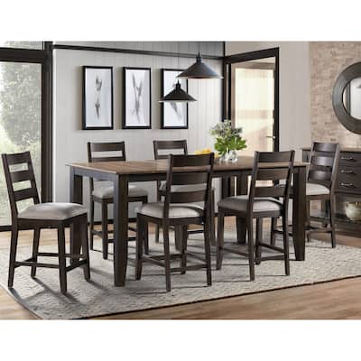 Beacon Black and Walnut Storing Leaf Counter Table