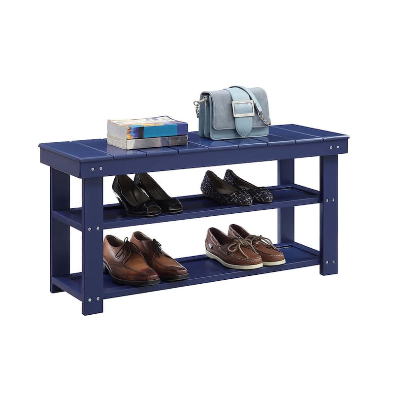 Copper Grove Cranesbill Mudroom Shoe Storage Bench