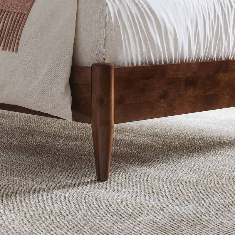 Charlotte Solid Wood Low Profile Platform Bed