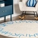 preview thumbnail 91 of 136, Nuloom Alphabet SpinClean Washable Round Rug