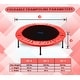 preview thumbnail 2 of 4, Upper Bounce 44" Rebounder Exercise Fitness Trampoline with Durable Jumping Mat, Portable & Foldable Workout Trampoline
