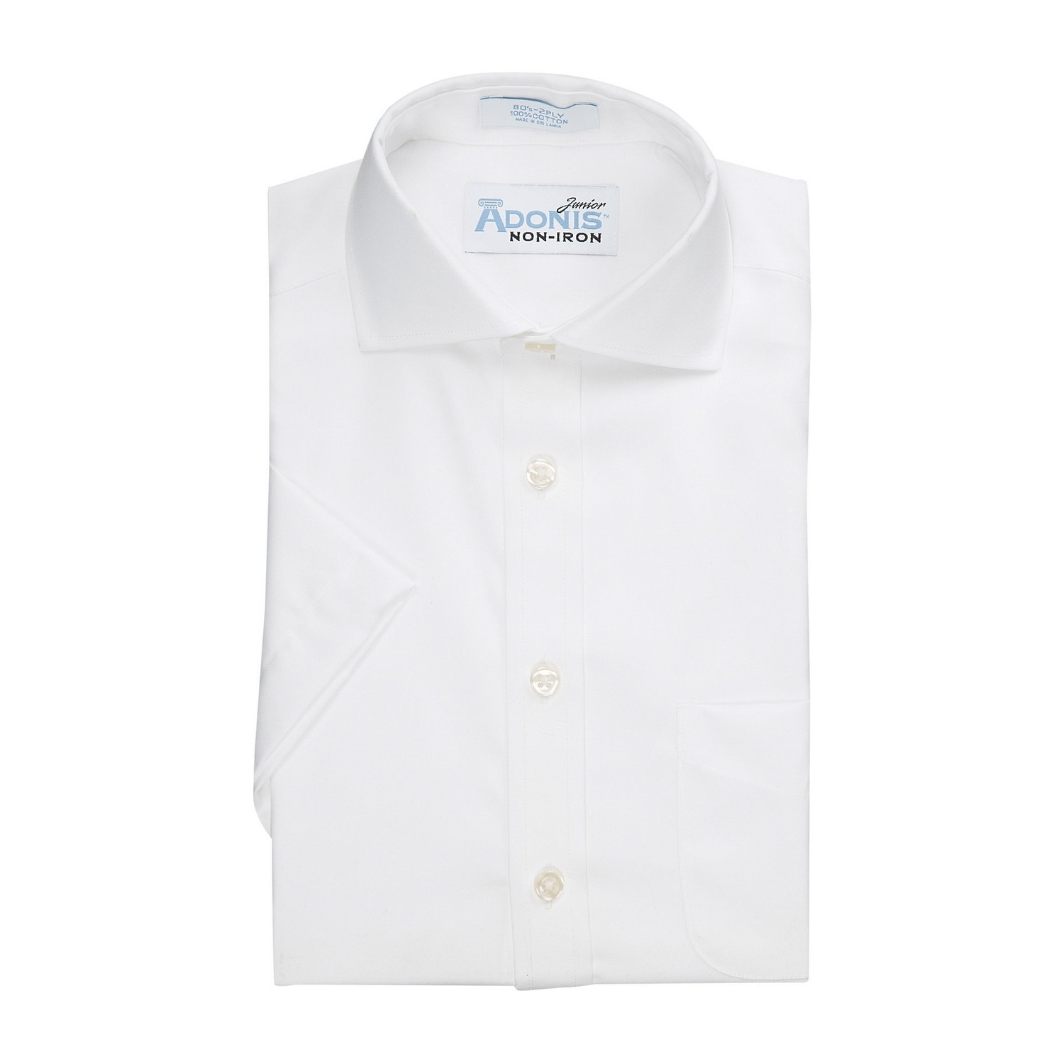 boys white short sleeve dress shirt