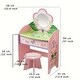 preview thumbnail 10 of 8, Wooden Kids Vanity Table Set Makeup Dressing Table Stool Mirror Pink Girls Gifts - 10*37*15