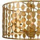 preview thumbnail 3 of 5, Layla 5 Light Antique Gold Chandelier - 18'' W x 17'' H