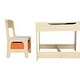 preview thumbnail 11 of 12, 3 Piece Multi-Functional Children's Wooden Table and Chair Set with Two Storage Bags - (24.21 x 24.21 x 18.90)" (L x W x H).